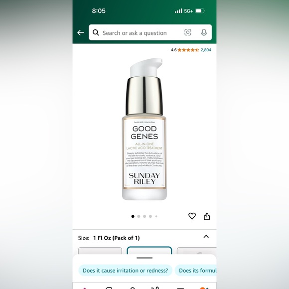 NWT sealed Sunday Riley Good Genes lactic acid treatment 1 fl oz